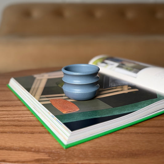 Dusty Blue Arched Cup