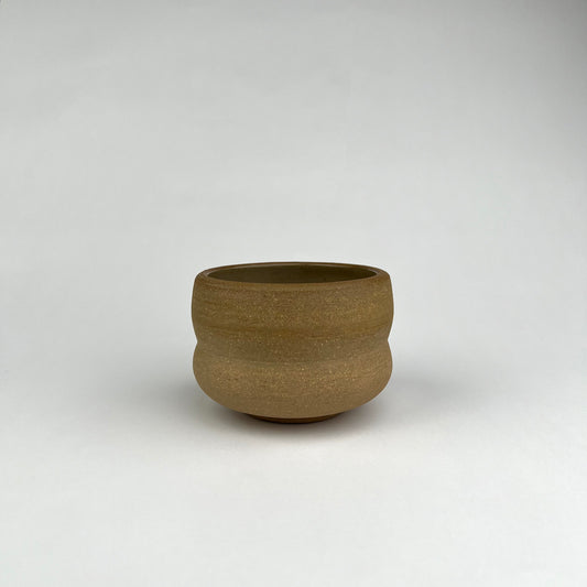 Brown Curved Cup