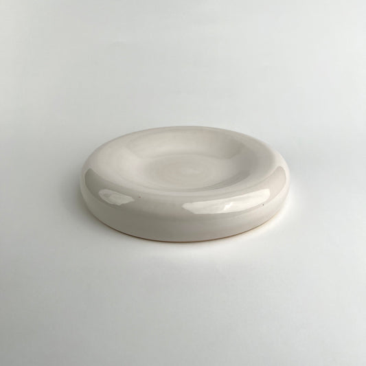 Donut Plate in White