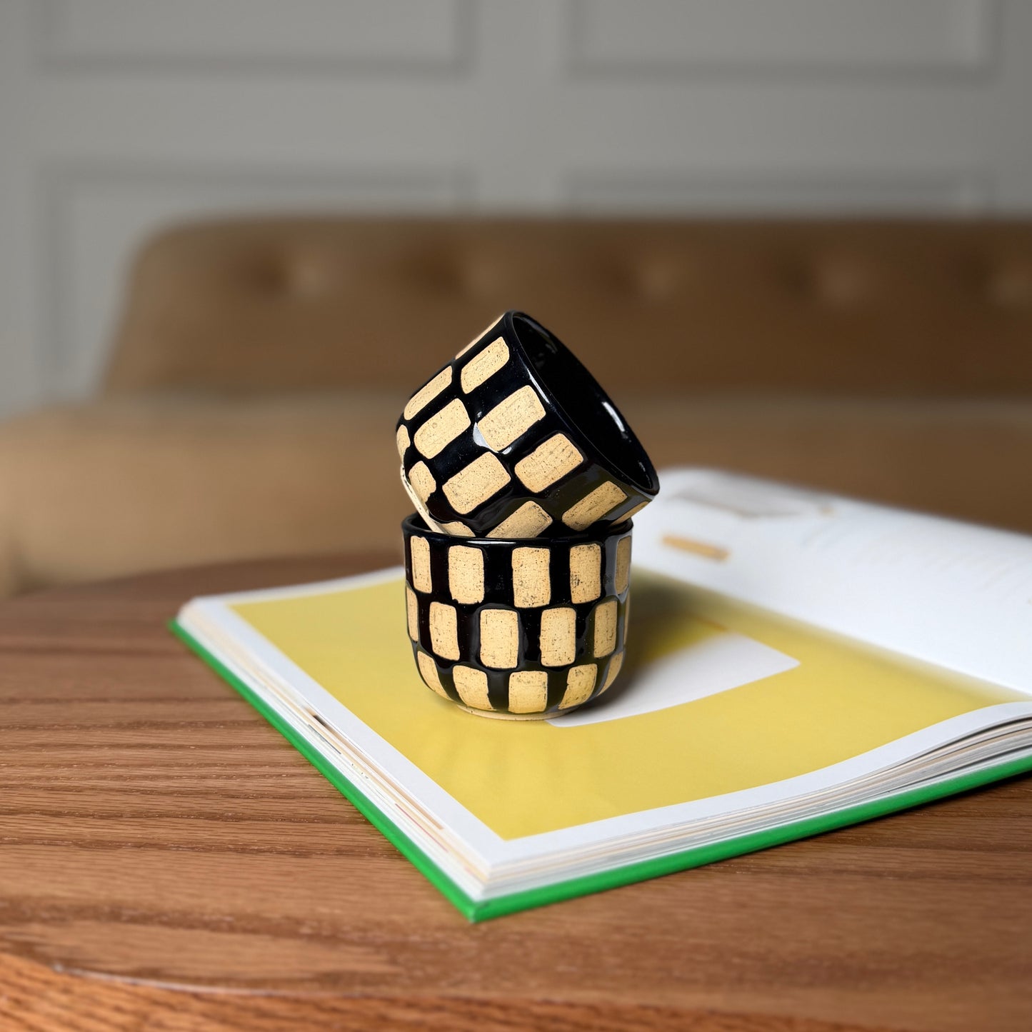 Glossy Black Contrast Cup